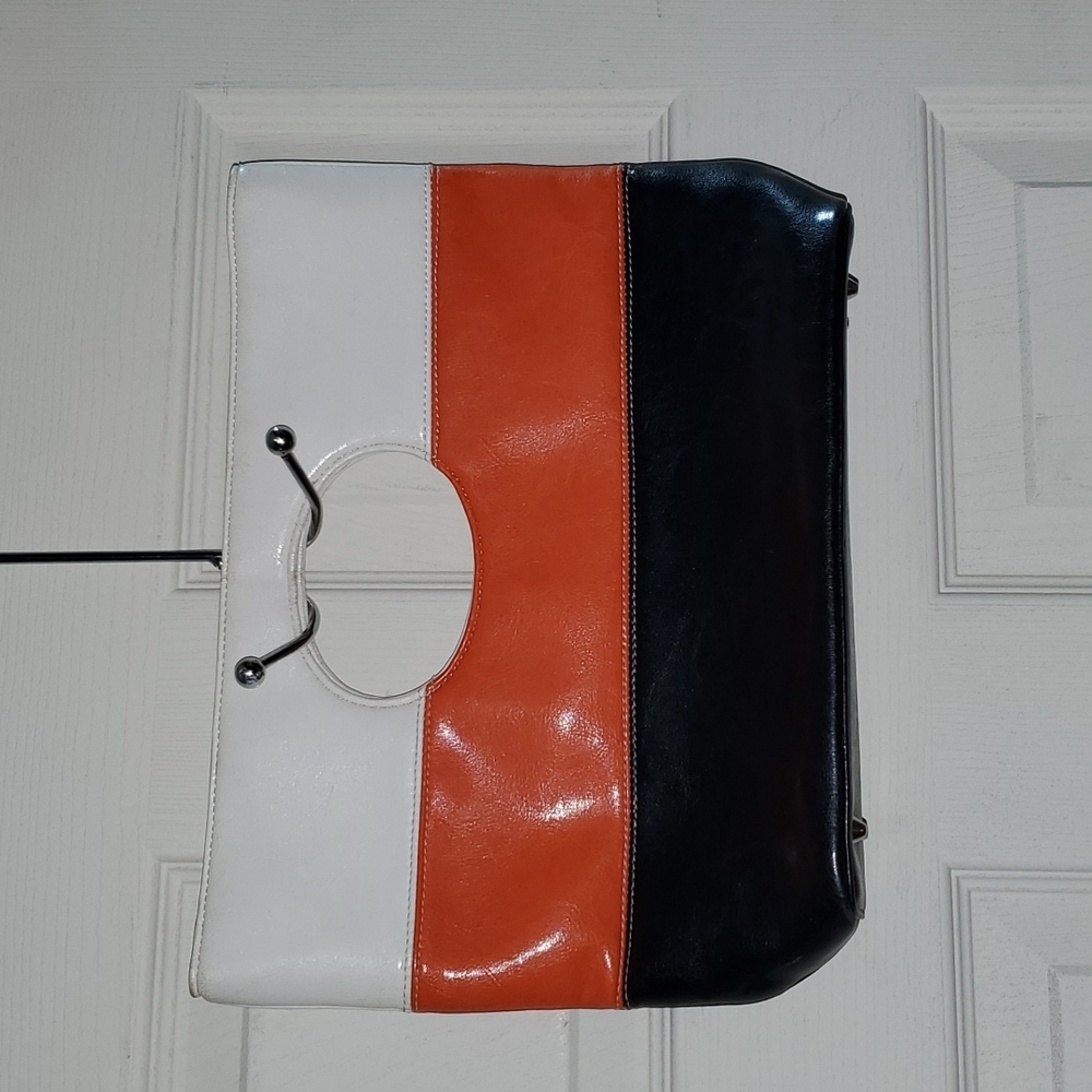 Colorblock handbag clutch